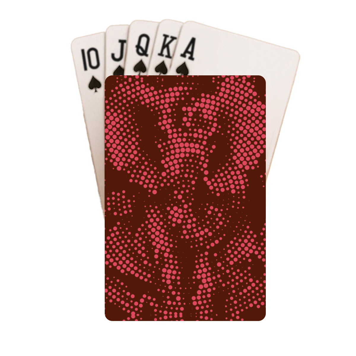Elephant Red Dots Custom Playing Cards
