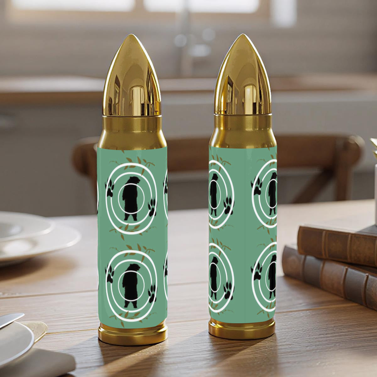 Black Bear in Bullseye 16 oz Stainless Steel Tumbler