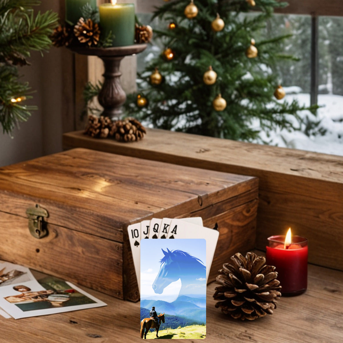Horse Spirit of the Mountain Custom Playing Cards