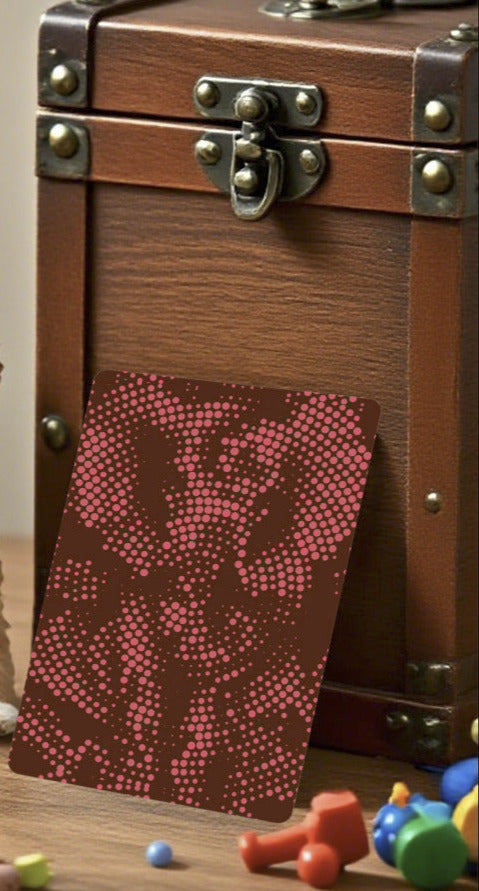 Elephant Red Dots Custom Playing Cards