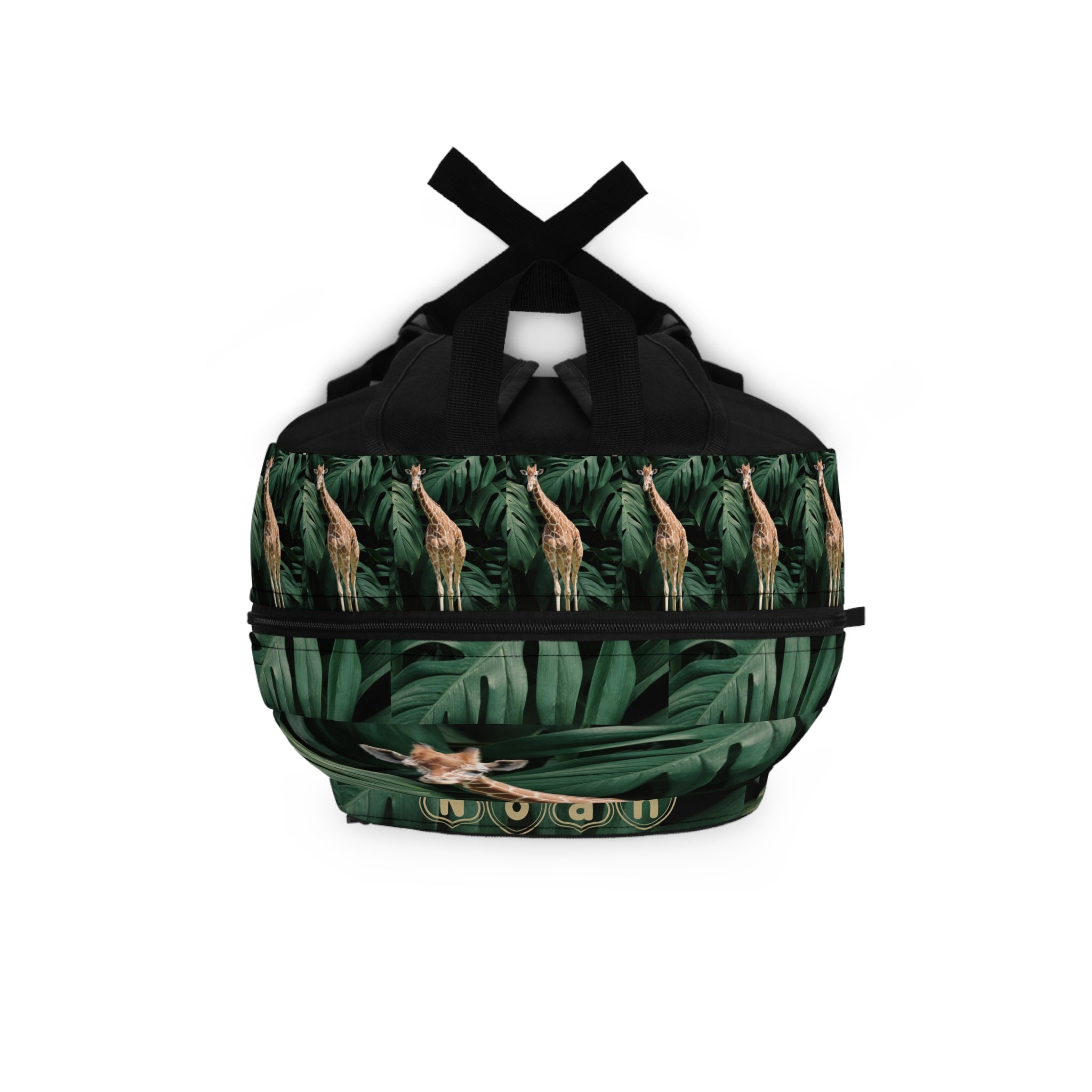 Giraffe Jungle Print Backpack | Personalized Name I Love Giraffes