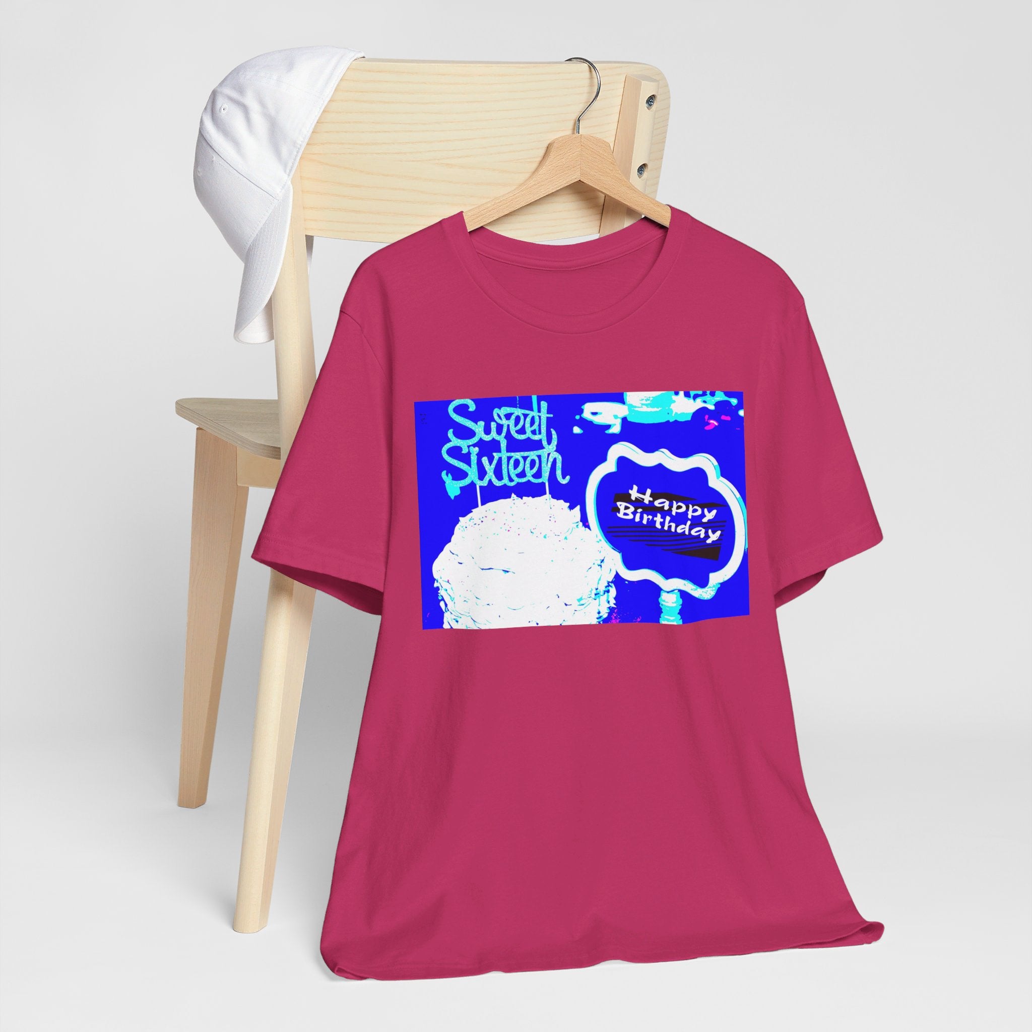 Happy Birthday Sweet Sixteen Jersey Short Sleeve T-shirt up to 3XL