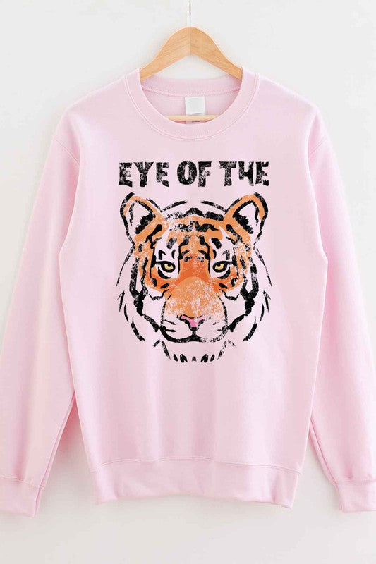 Women's Eye of the Tiger Oversized Graphic Sweatshirt