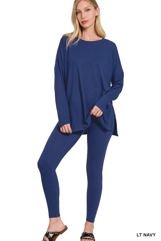 Women's Brushed DTY Microfiber Loungewear Set