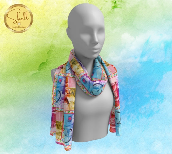 Colorful Design Know Your Worth Then Add Tax Long Scarf