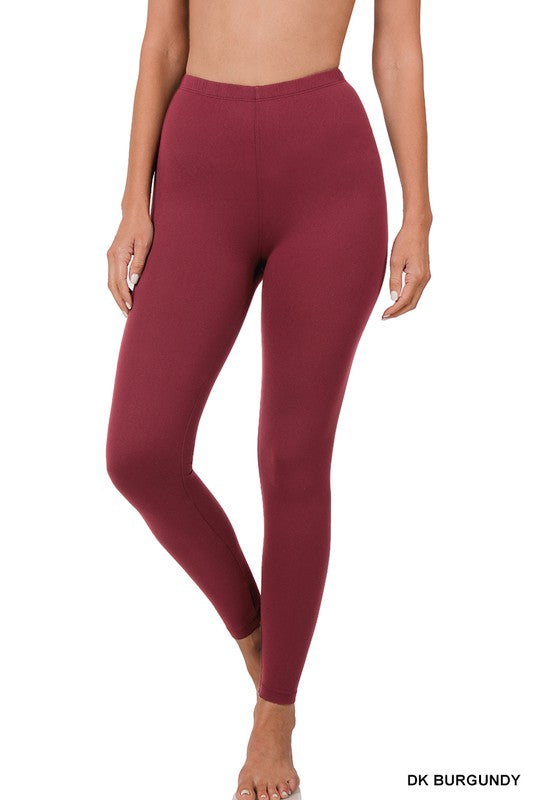 Women's Brushed DTY Microfiber Full-Length Leggings