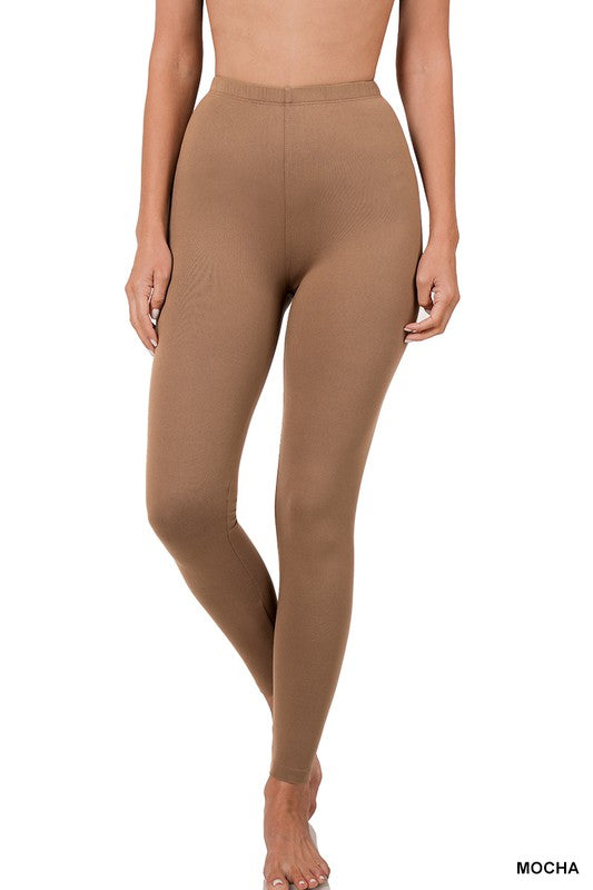 Women's Brushed DTY Microfiber Full-Length Leggings