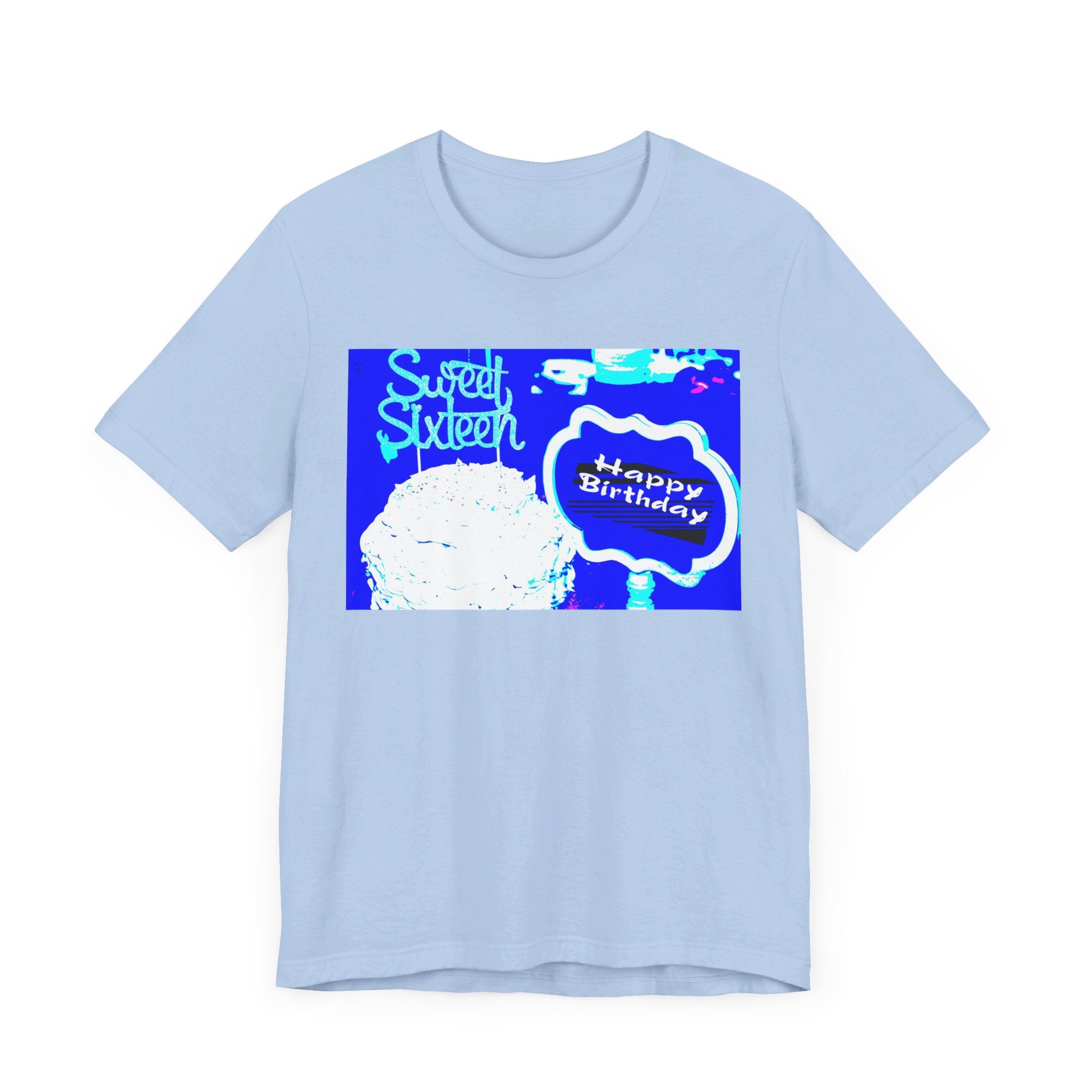 Happy Birthday Sweet Sixteen Jersey Short Sleeve T-shirt up to 3XL