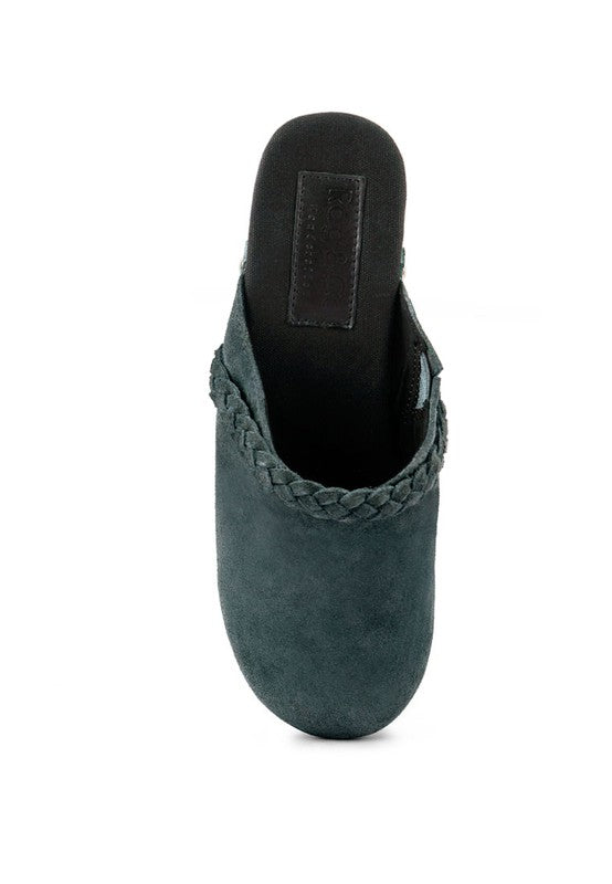 Women's INCA Fine Suede Leather Clogs