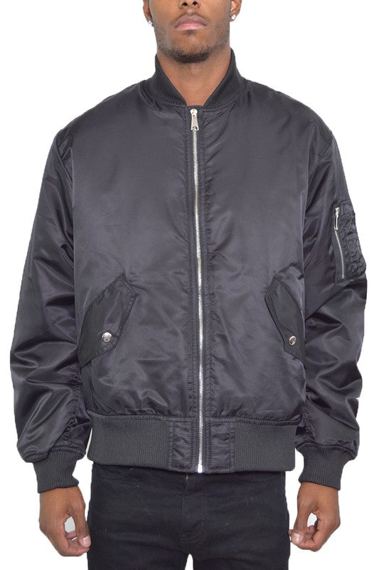 Men's Weiv Solid Padded Bomber Jacket