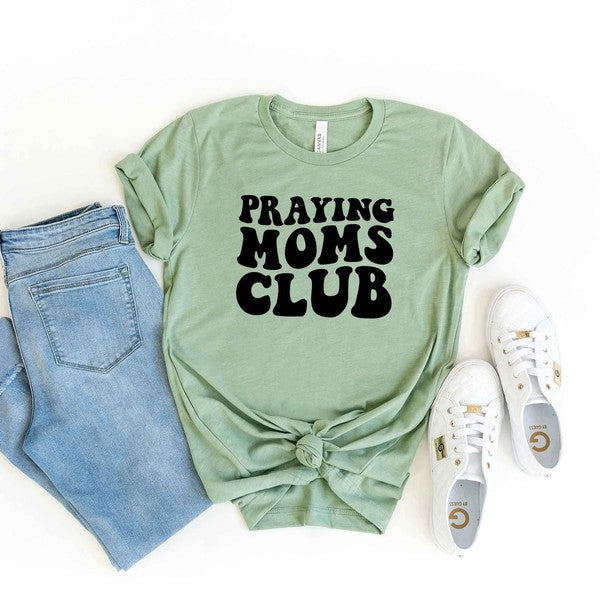 Women's Praying Mom's Club Bella Canvas Graphic T-shirt