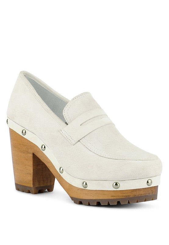 Women's OSAGE Clog Loafers In Fine Suede