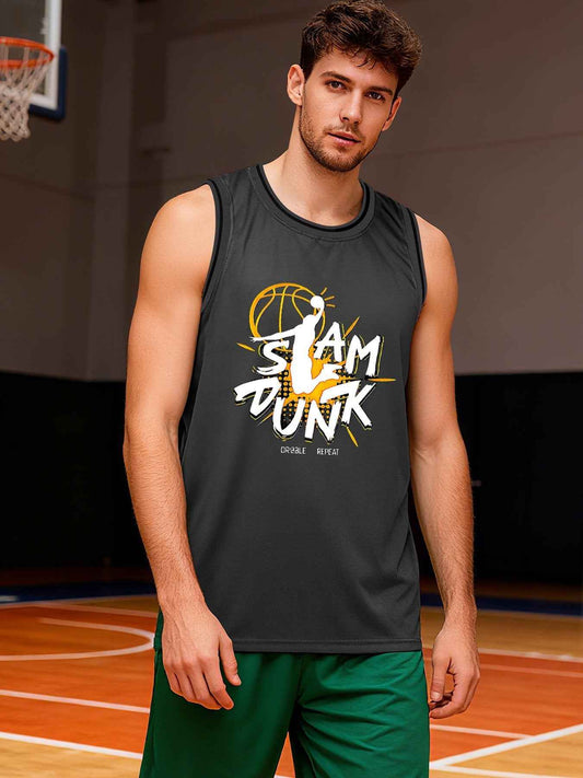 Slam Dunk Adult Dark Grey Basketball Jersey | Ships From USA