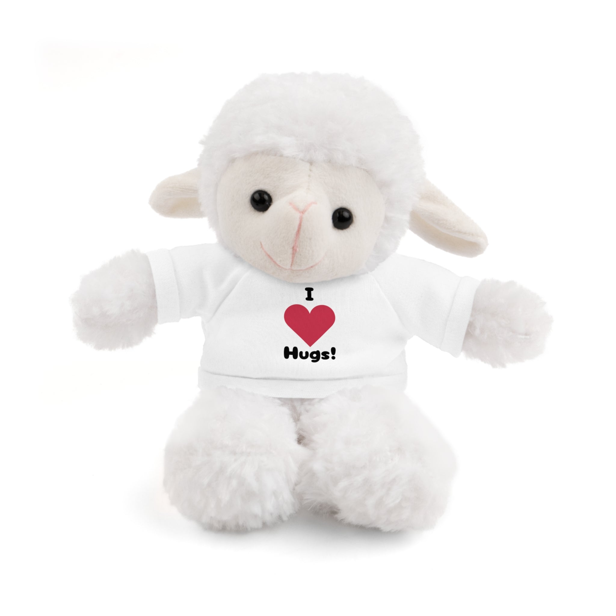 Stuffed Animal with T-shirt saying I heart Hugs