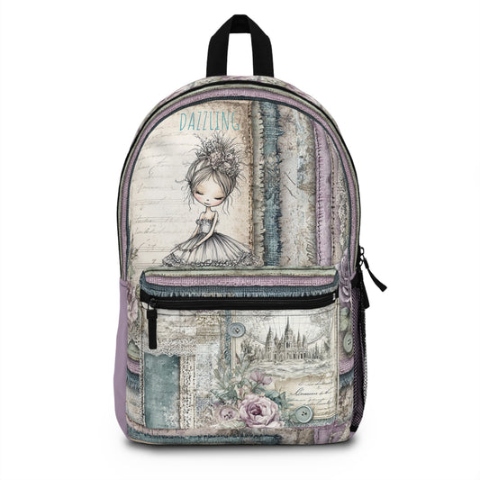 Ballerina Lavender Patchwork Backpack | Perfect for School, Travel, Gifts and Everyday Adventures