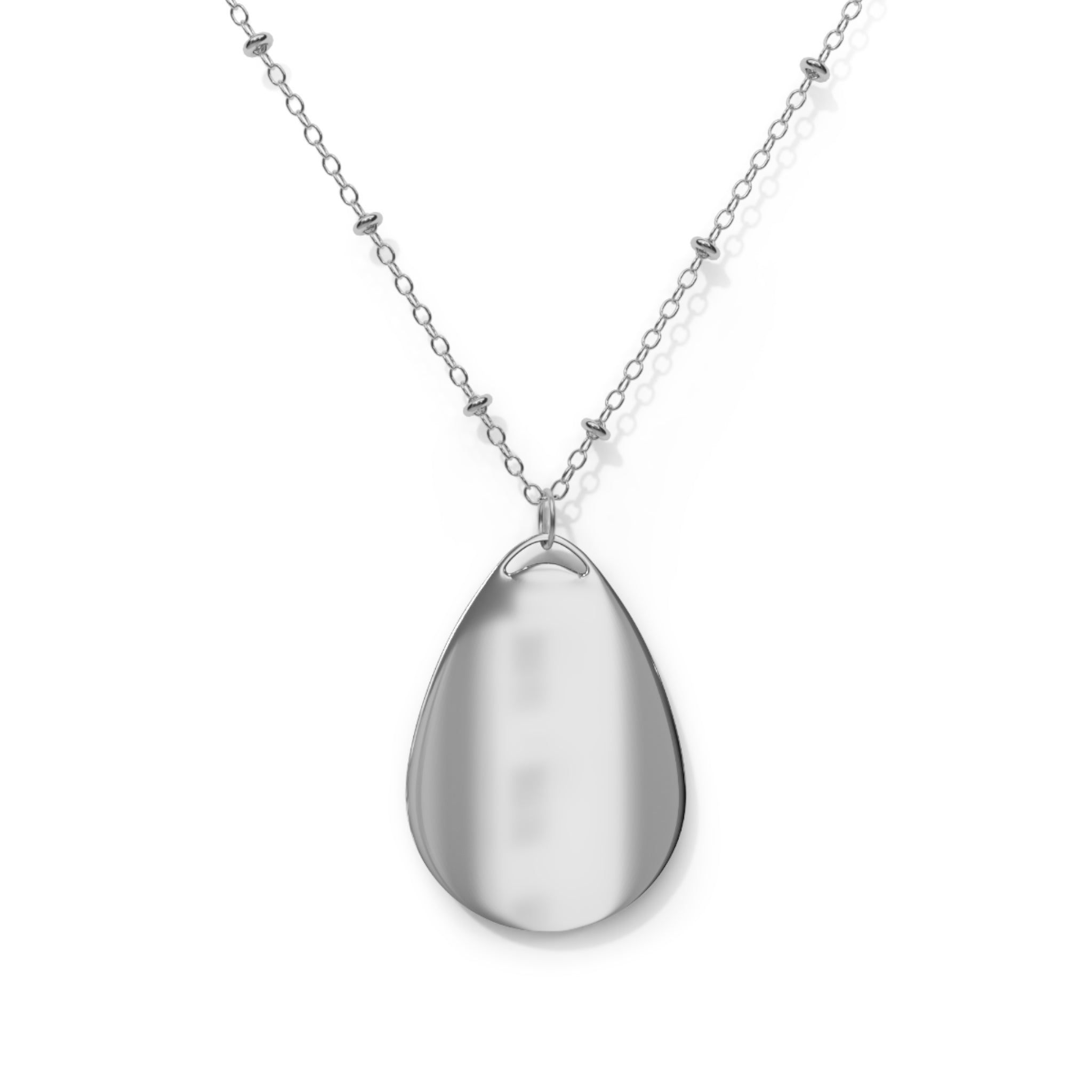 Pastel Posie Oval Necklace with Pendant