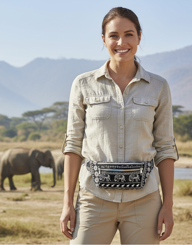 Elephant Pattern Fanny Pack