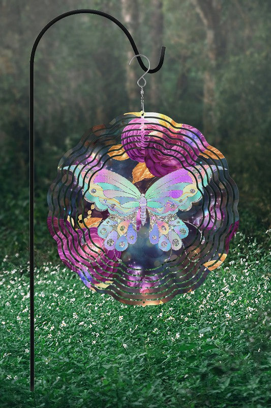Pastel Butterfly Garden Decor Wind Spinner