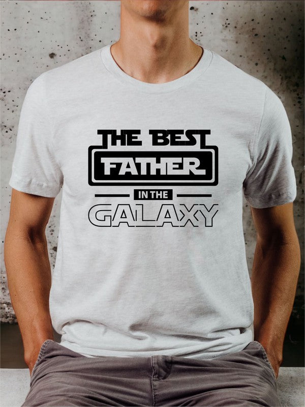 Men's Best Father in the Galaxy Graphic Tee Shirt