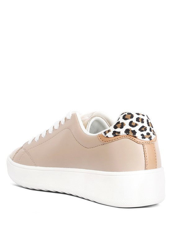 Dory Metallic Accent Faux Leather Sneakers