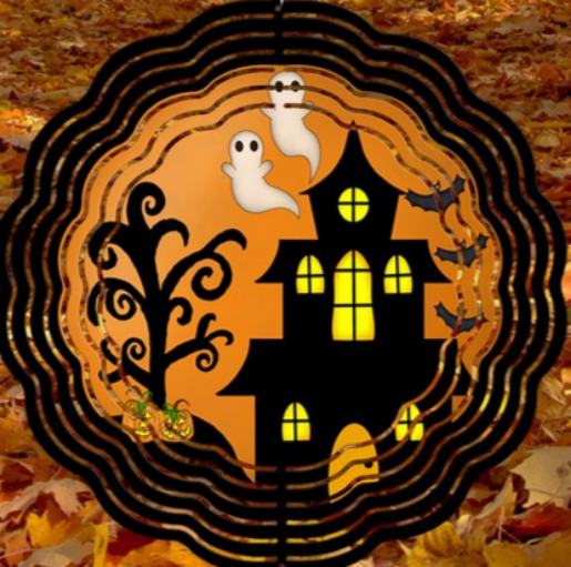 Halloween Decor Haunted House Ghost Wind Spinner