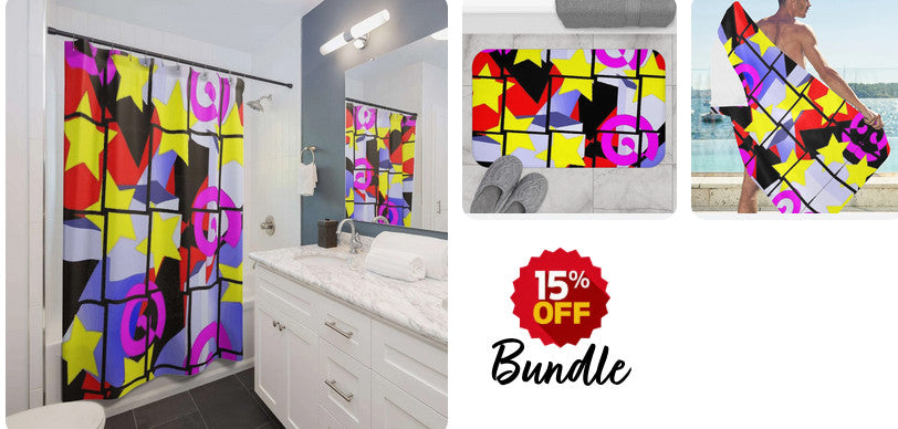 1980's Design Bathroom Decor Bundle