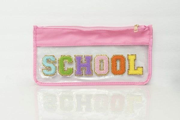 Colorful School Clear School Pouch