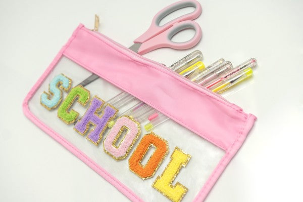 Colorful School Clear School Pouch