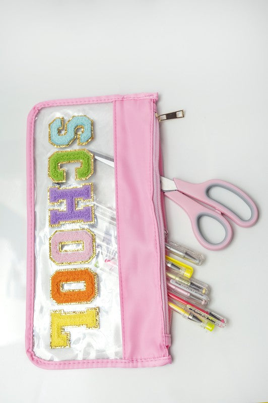 Colorful School Clear School Pouch