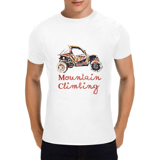 Men's Mountain Climbing Rock Crawler Heavy Cotton T-shirt (Made in USA）