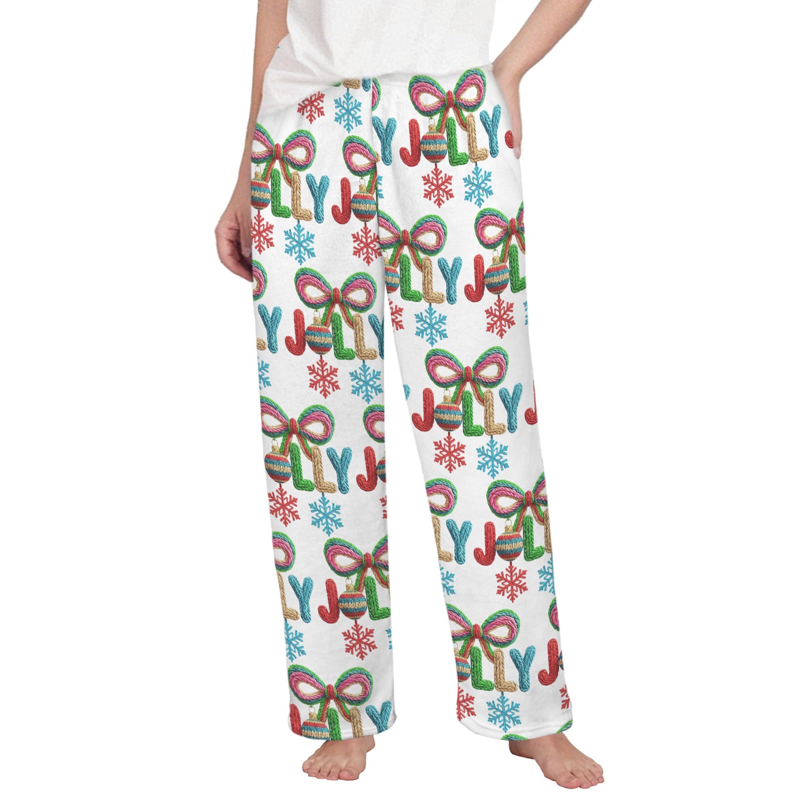 Colorful Yarn Jolly Women's Flannel Pajama Trousers (Made in USA)