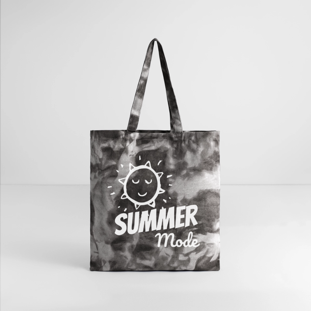 Summer Mode Tie Dye Tote Bag - stormy ash