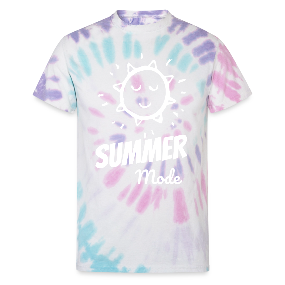 Summer Mode Unisex Tie Dye T-Shirt - Pastel Spiral