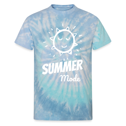 Summer Mode Unisex Tie Dye T-Shirt - blue lagoon
