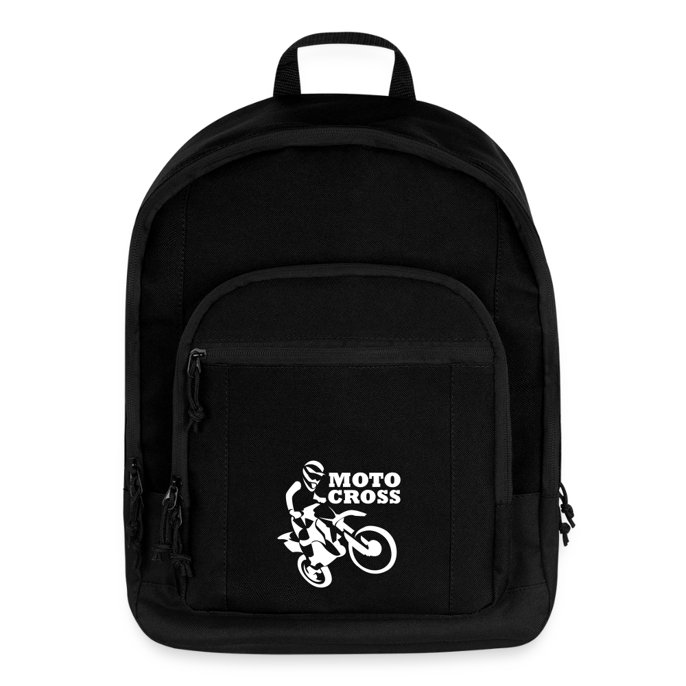 Motocross Bike Rider Basic Backpack - black