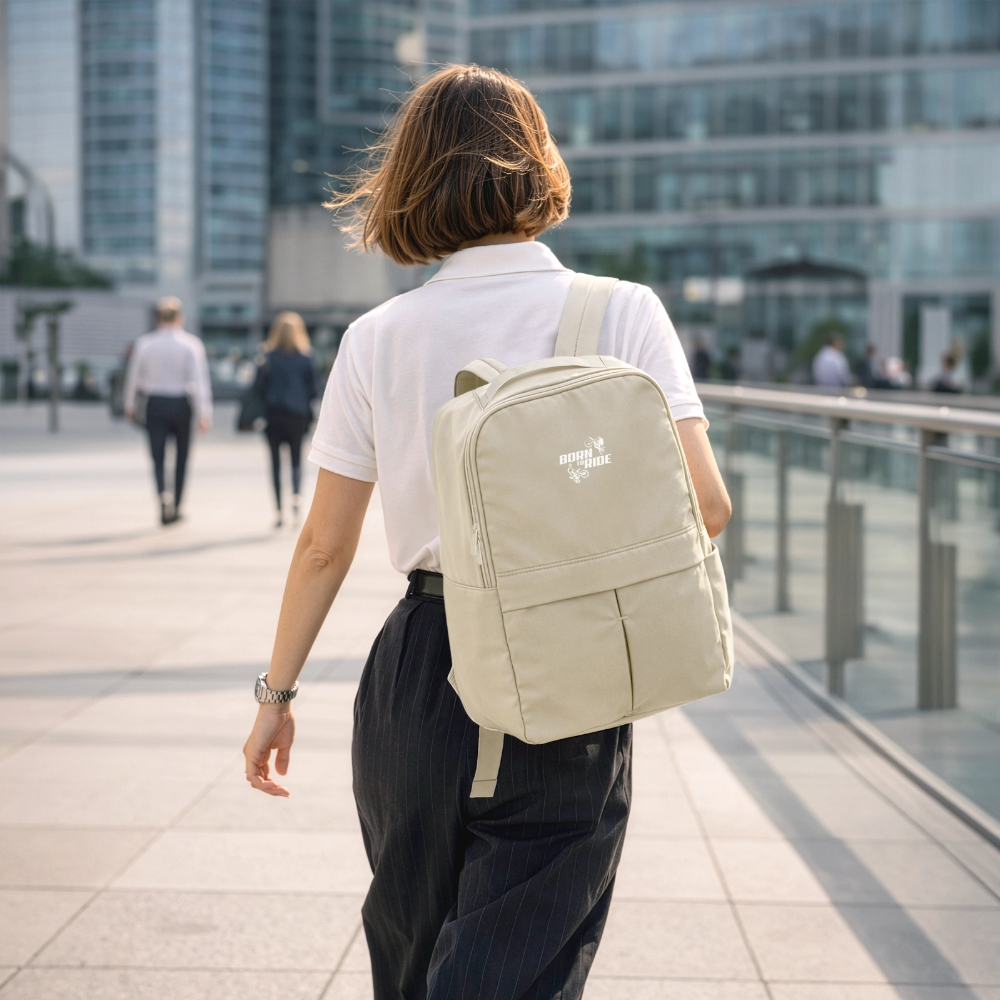 Born to Ride Motocross Matte Backpack - sandgrau