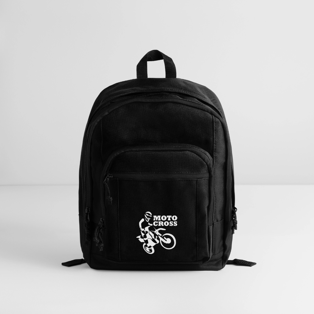 Motocross Bike Rider Basic Backpack - black