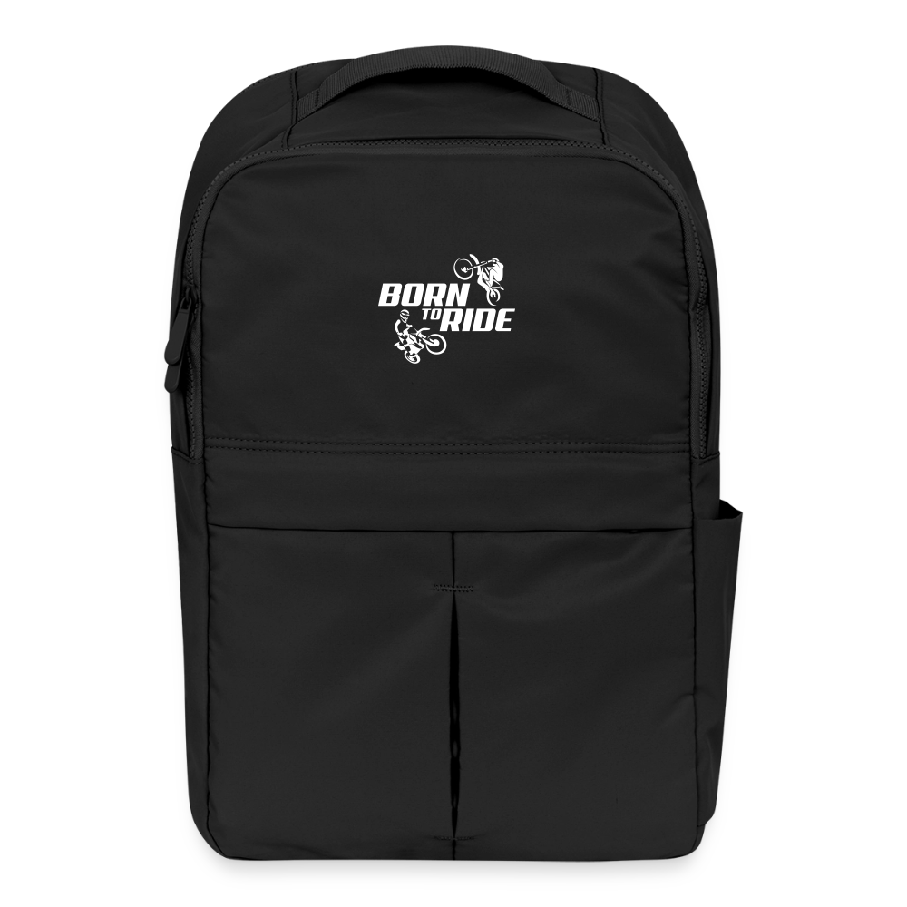 Born to Ride Motocross Matte Backpack - black