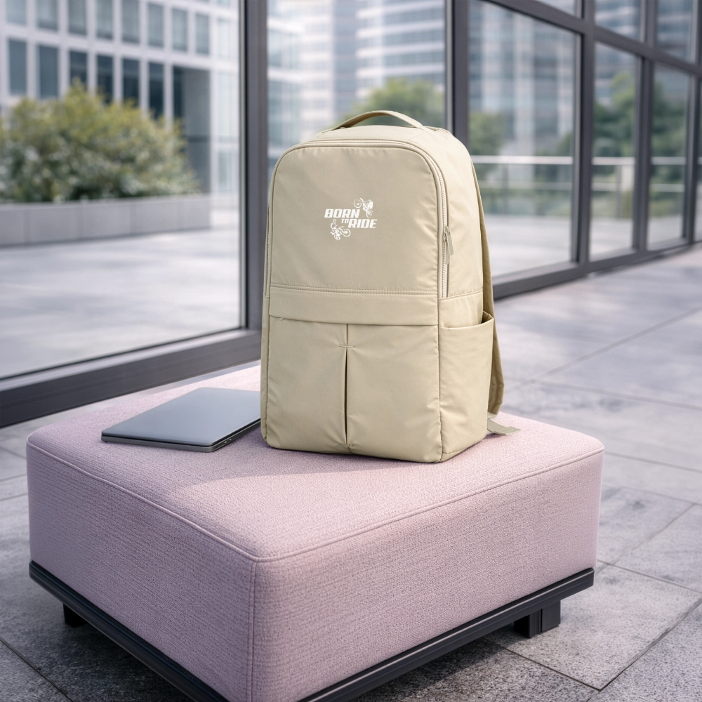 Born to Ride Motocross Matte Backpack - sandgrau
