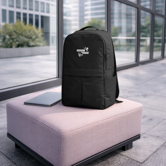 Born to Ride Motocross Matte Backpack - black