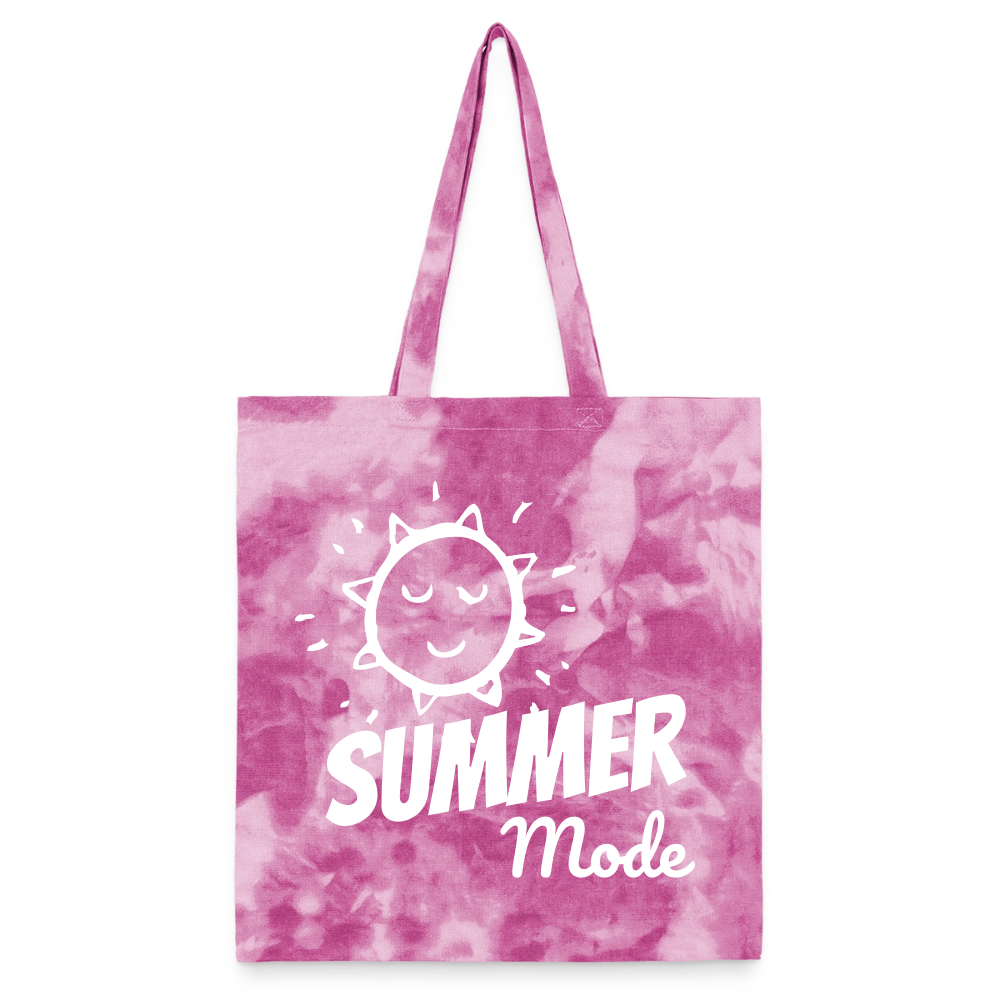 Summer Mode Tie Dye Tote Bag - pink lady