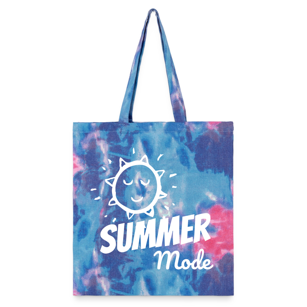 Summer Mode Tie Dye Tote Bag - cotton candy 