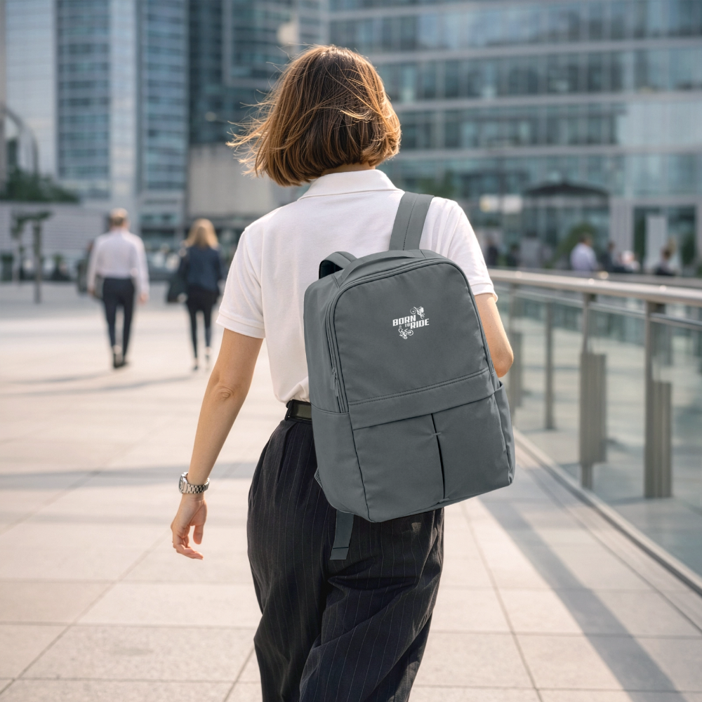 Born to Ride Motocross Matte Backpack - mineral grey