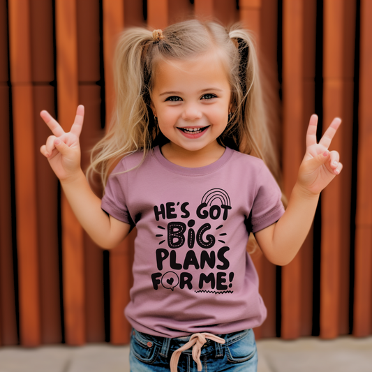 He's Got Big Plans For Me Youth & Toddler Graphic T-shirt