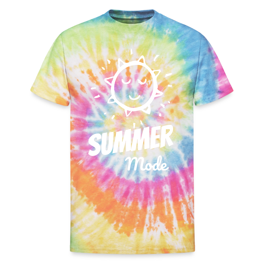 Summer Mode Unisex Tie Dye T-Shirt - rainbow