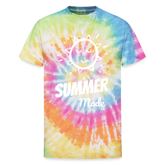 Summer Mode Unisex Tie Dye T-Shirt - rainbow