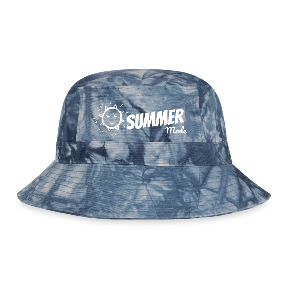 Summer Mode Tie Dye Bucket Hat - navy Tie Dye