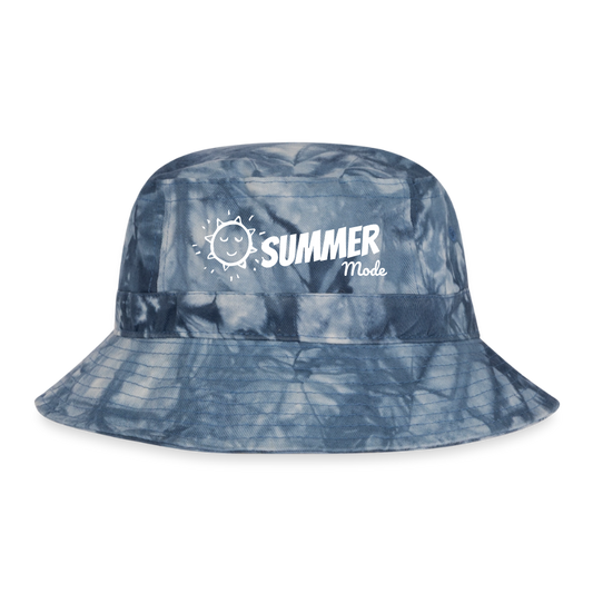 Summer Mode Tie Dye Bucket Hat - navy Tie Dye
