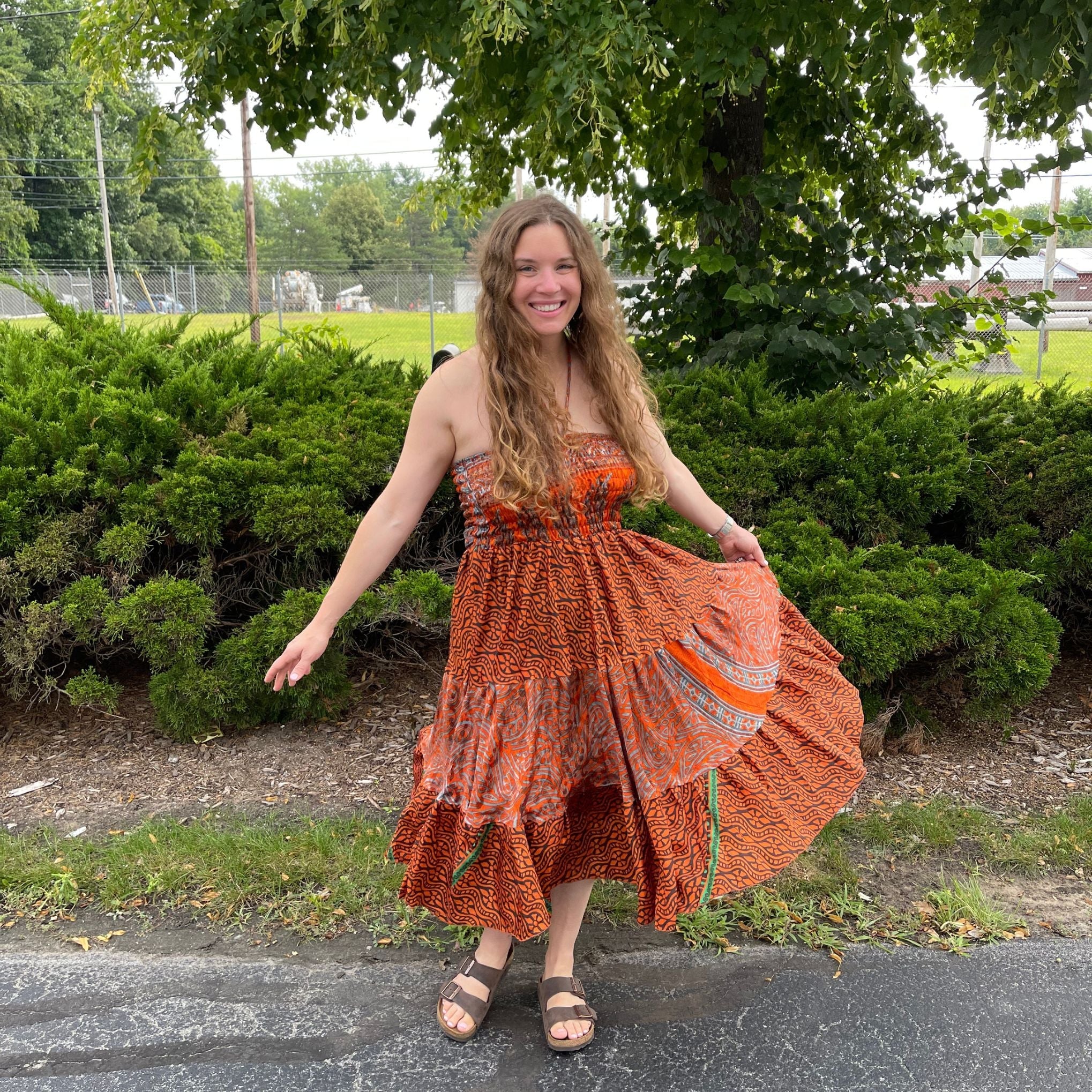 Sedona Colorful Patchwork Dress