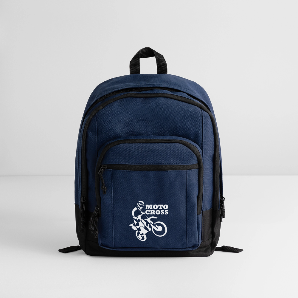 Motocross Bike Rider Basic Backpack - navy